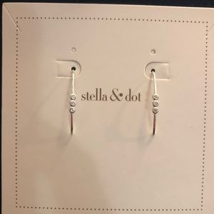 Stella & Dot Ada Wire Earrings - Silver